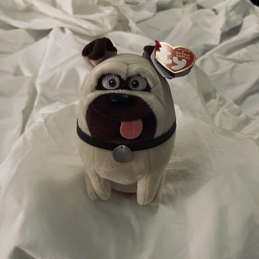 Ty Beanie Babies Mel Secret Life of Pets Dog Plush Stuffed Animal 6" Universal M
